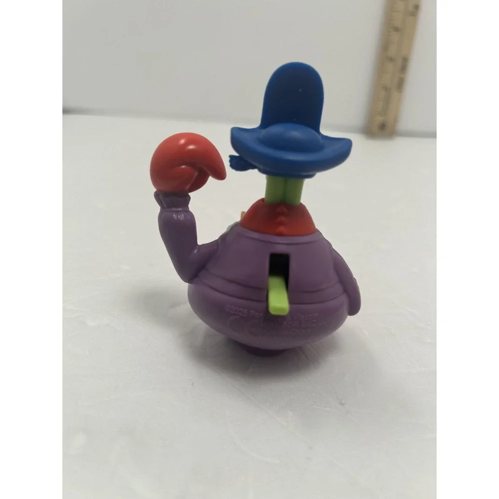 Vintage Nickelodeon SpongeBob Mr. Krabs Figure Burger King Toy Small Purple